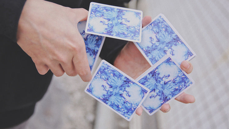 Fluid Art Blue, Standard Edition Playing Cards