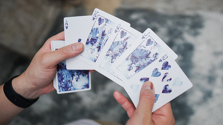 Fluid Art Blue, Standard Edition Playing Cards