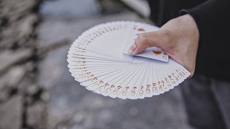Fluid Art Orange, Standard Edition Playing Cards