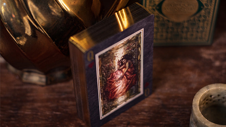 Gilded Limited Edition 2020 National Card Magic Magic Pandora';s Box, Green & Gold, Disease by Seasons Card Magic
