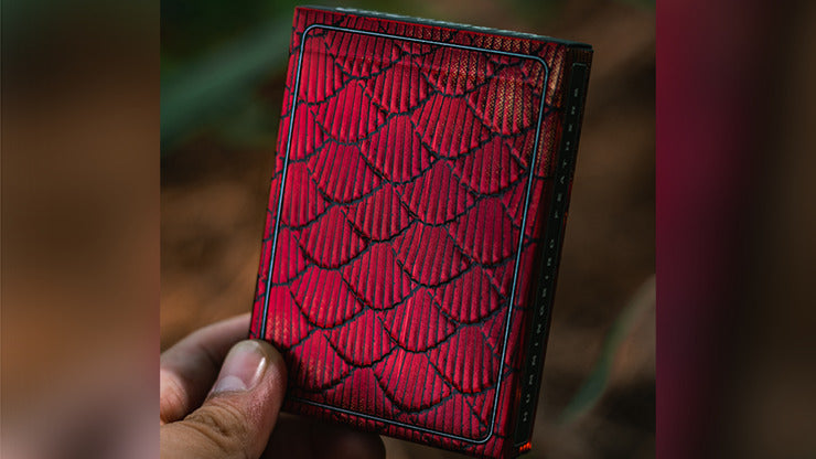 Marvelous Hummingbird Feathers, Red Playing Cards by Kellar