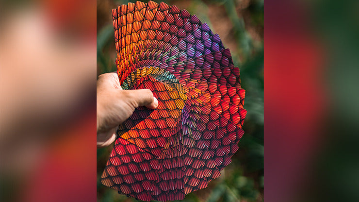 Marvelous Hummingbird Feathers, Red Playing Cards by Kellar