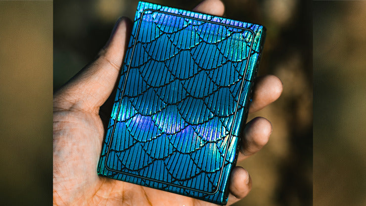 Marvelous Hummingbird Feathers, Blue Playing Cards by Kellar