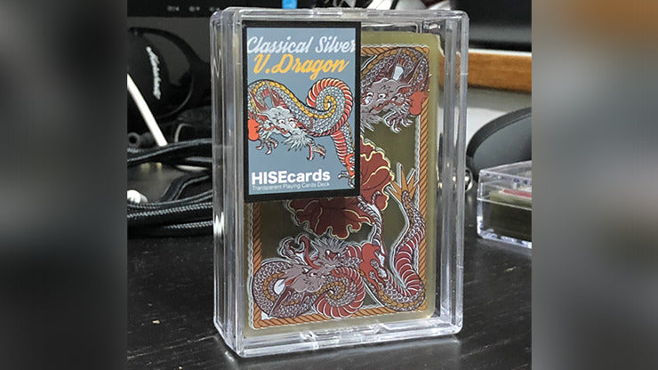 Dragon Transparent Playing Cards, Classic Silver