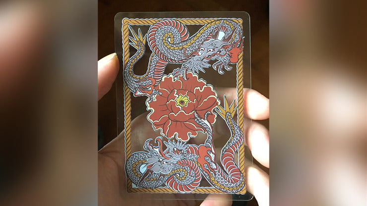 Dragon Transparent Playing Cards, Classic Silver