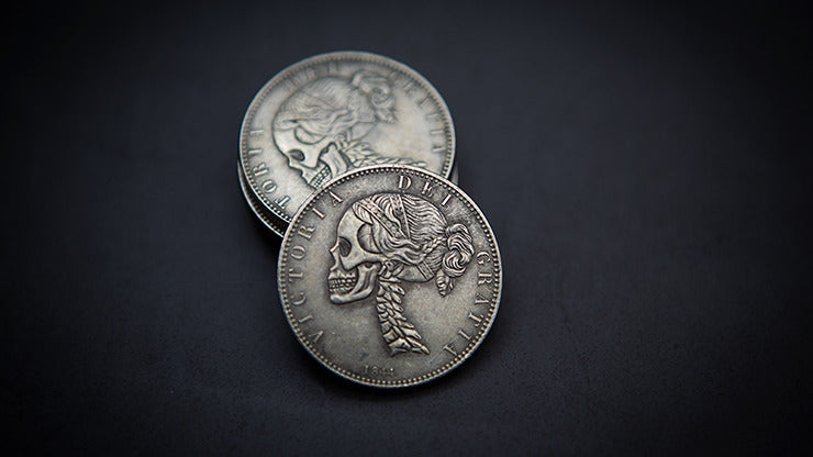 VICTORIA SKULL HEAD COIN by Men Zi Magic