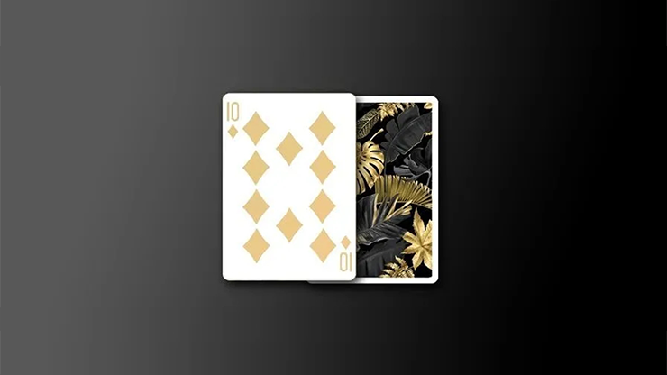 Monstera, Black Playing Cards by TCC Presents
