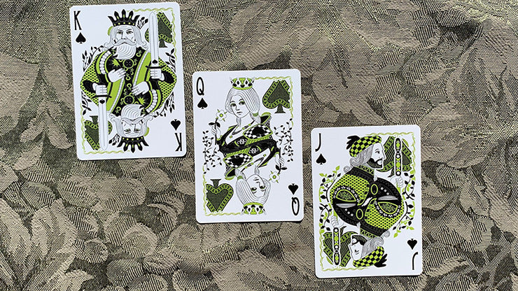 Gilded Bicycle Caterpillar, Dark Playing Cards