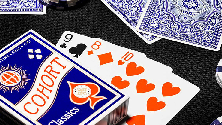 Blue Cohorts, Luxury-pressed E7 Playing Cards