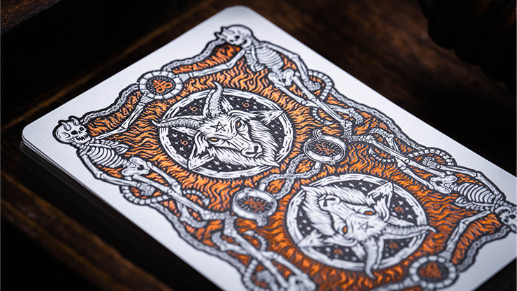 666 Dark Reserves, Bronze Foil Playing Cards by Riffle Shuffle