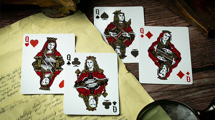 Devil';s in the Details Glamourous Gold Playing Cards by Riffle Shuffle