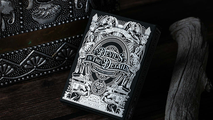 Devil';s in the Details Sinful Silver Playing Cards by Riffle Shuffle