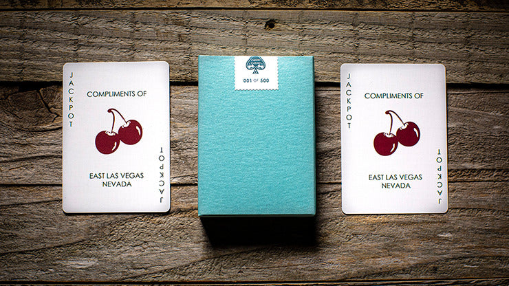 Cherry Casino House Deck, Tropicana Teal Playing Cards by Pure Imagination Projects