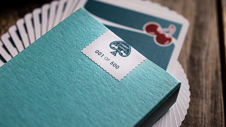 Cherry Casino House Deck, Tropicana Teal Playing Cards by Pure Imagination Projects