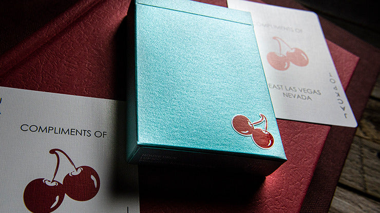 Cherry Casino House Deck, Tropicana Teal Playing Cards by Pure Imagination Projects