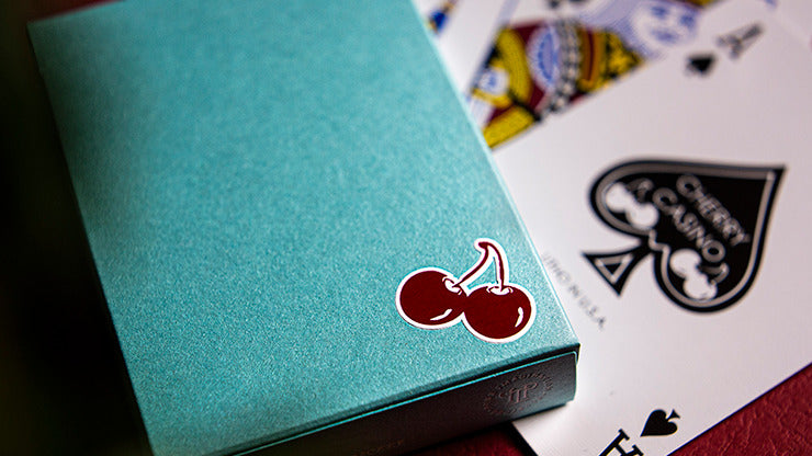 Cherry Casino House Deck, Tropicana Teal Playing Cards by Pure Imagination Projects