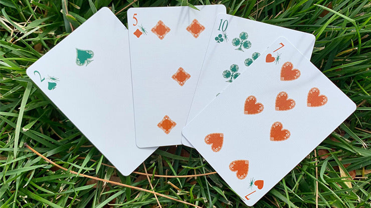 Grasshopper Dark, Olive Playing Cards