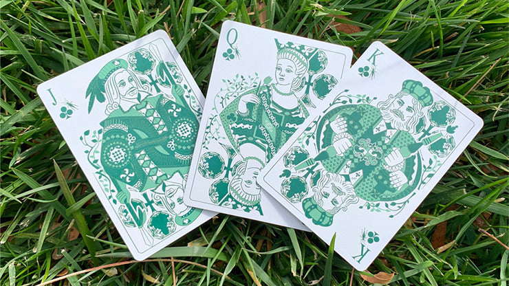 Grasshopper Dark, Olive Playing Cards