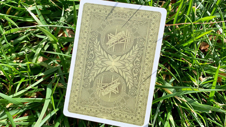 Grasshopper Dark, Olive Playing Cards
