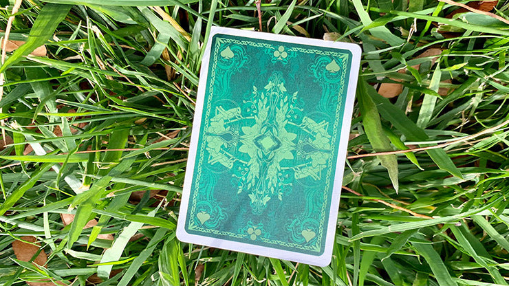 Gilded Grasshopper Light, Jade Playing Cards