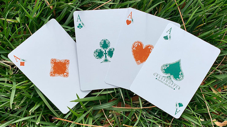 Gilded Grasshopper Light, Jade Playing Cards