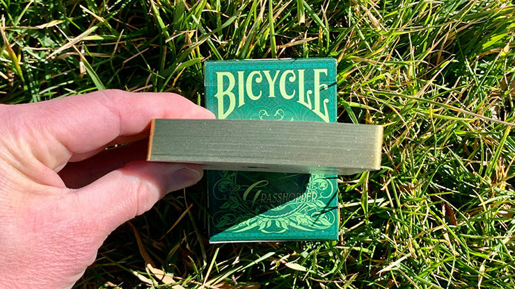 Gilded Grasshopper Light, Jade Playing Cards