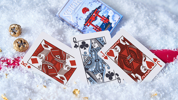 Solokid Sakura, Blue Playing Cards by BOCOPO