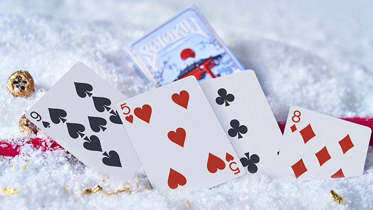 Solokid Sakura, Blue Playing Cards by BOCOPO