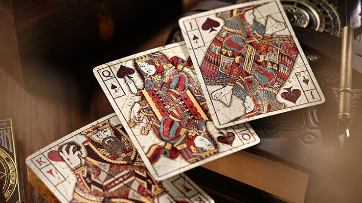 Gilded Eye of the Ocean Astra Polaris, Black Playing Cards