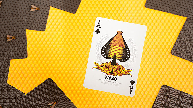 Bicycle Honeybee, Black Playing Cards