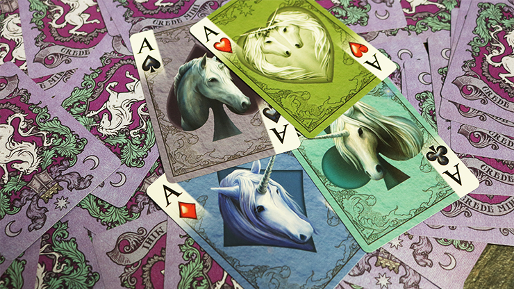 Anne Stokes Unicorns, Purple Cards by USPCC