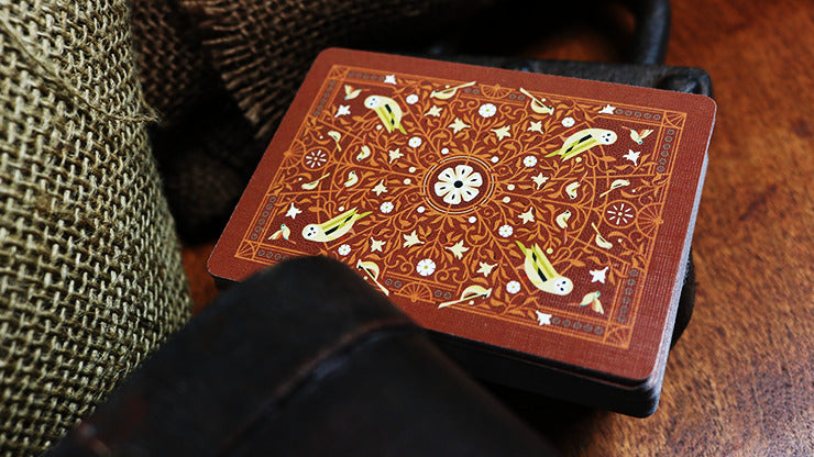 Bicycle Aviary, Orange Playing Cards
