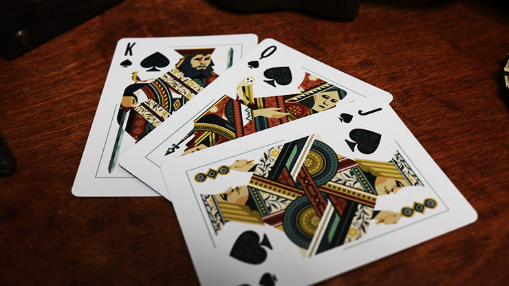Bicycle Aviary, Orange Playing Cards