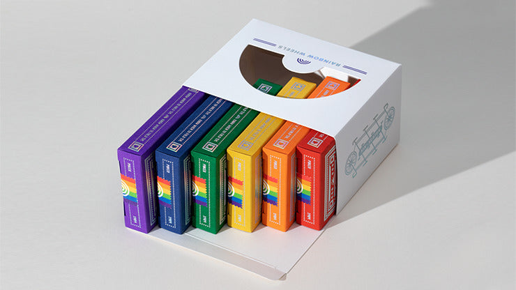 DKNG Rainbow Wheels, 6 Seater Box Set Playing Cards by Art of Play