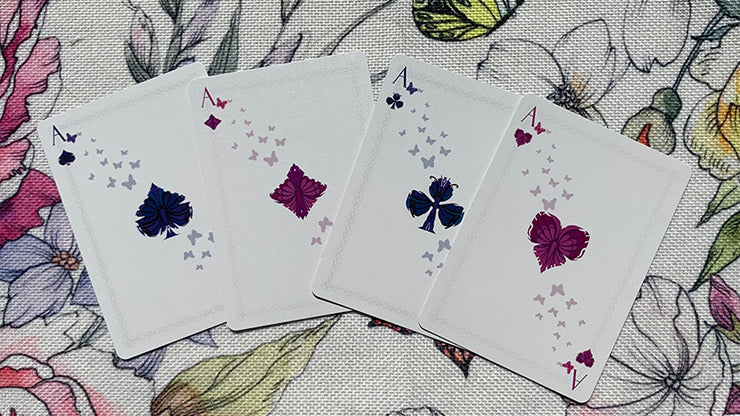 Bicycle Butterfly, Violet Playing Cards