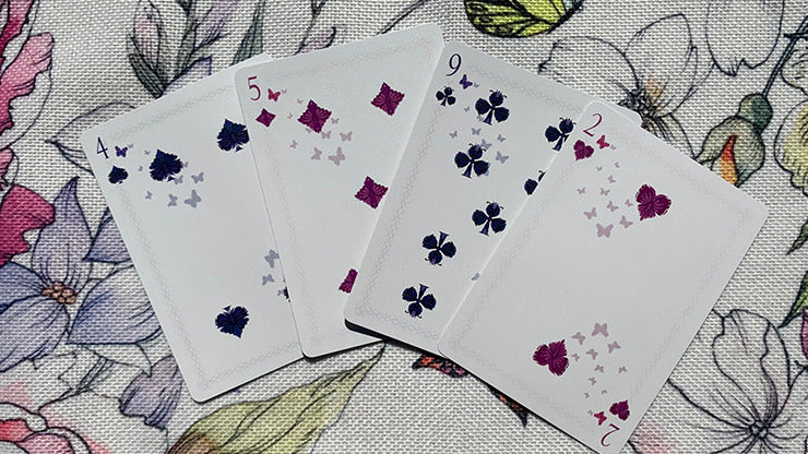 Bicycle Butterfly, Violet Playing Cards
