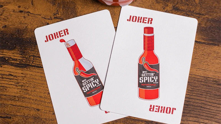 Gettin'; Spicy -Chili Pepper Playing Cards by OPC