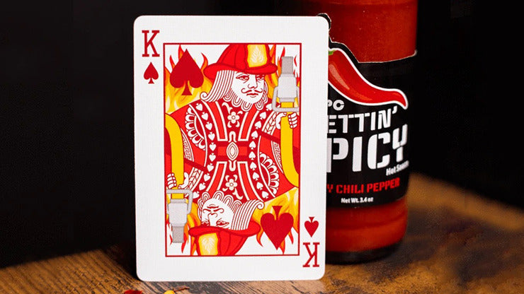 Gettin'; Spicy -Chili Pepper Playing Cards by OPC