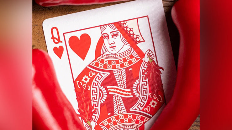 Gettin'; Spicy -Chili Pepper Playing Cards by OPC