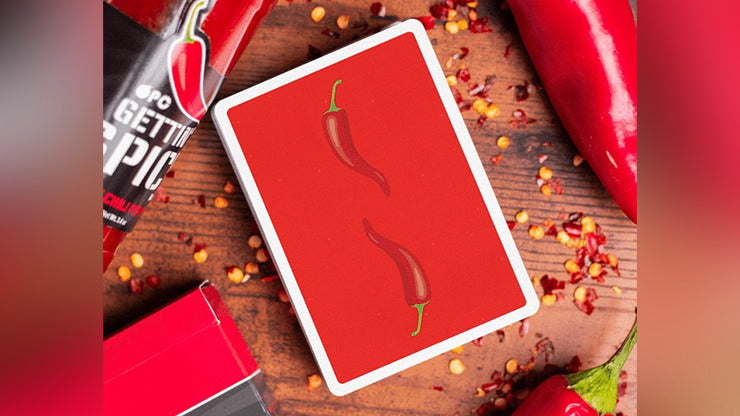 Gettin'; Spicy -Chili Pepper Playing Cards by OPC