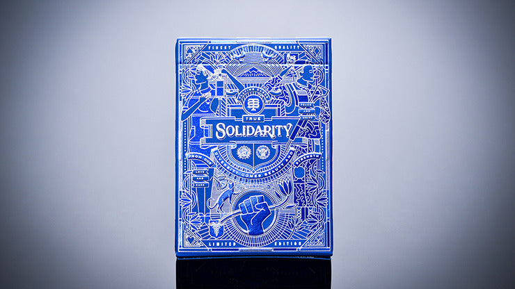 Solidarity, Navy Blue Playing Cards By Riffle Shuffle