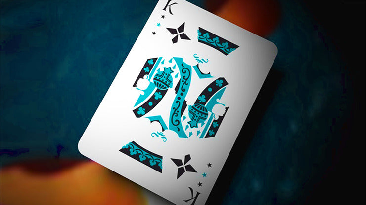 Aqua Falcon Throwing Cards by Rick Smith Jr. and De';vo