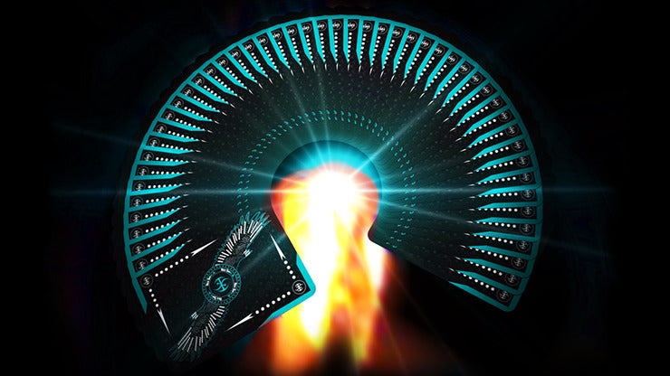 Aqua Falcon Throwing Cards by Rick Smith Jr. and De';vo