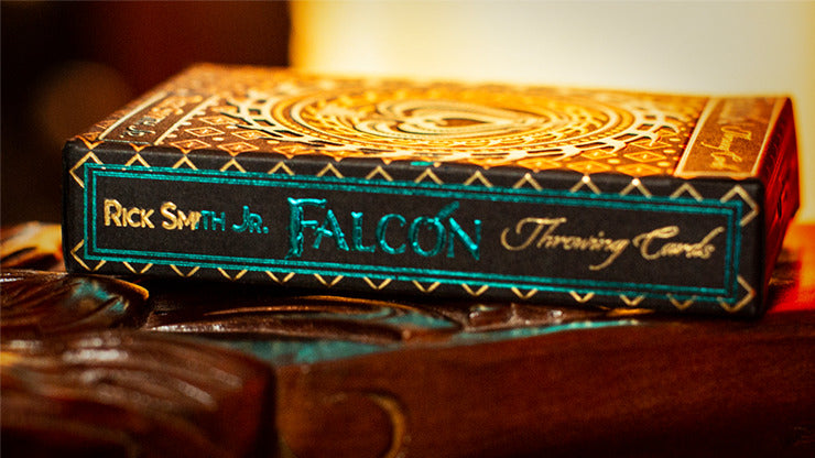 Aqua Falcon Throwing Cards, Foil by Rick Smith Jr. and De';vo