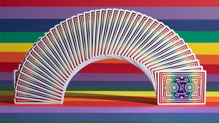 DKNG Rainbow Wheels, Red Playing Cards by Art of Play