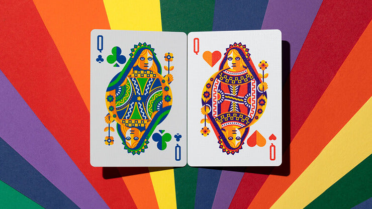 DKNG Rainbow Wheels, Green Playing Cards by Art of Play