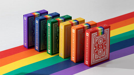 DKNG Rainbow Wheels, Green Playing Cards by Art of Play