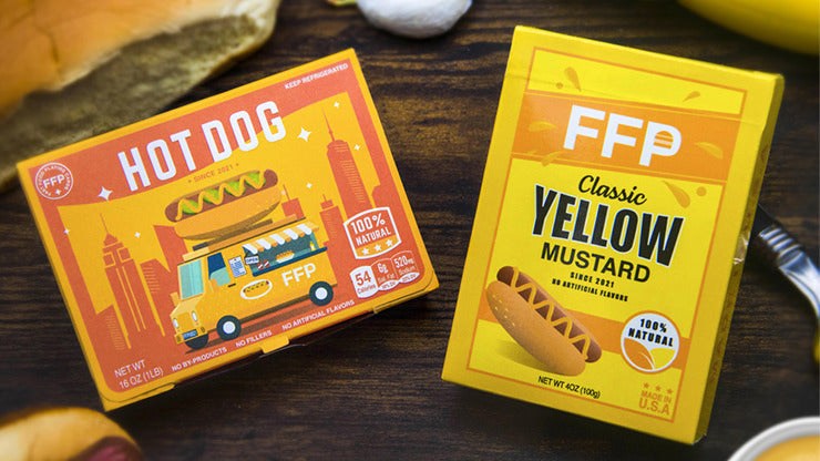 Hot Dog & Mustard Combo, Half-Brick Playing Cards by Fast Food Playing Cards