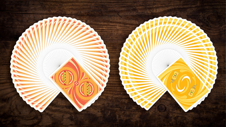 Hot Dog & Mustard Combo, Half-Brick Playing Cards by Fast Food Playing Cards