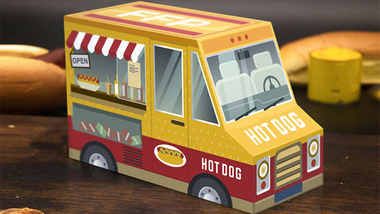 Hot Dog & Mustard Combo, Half-Brick Playing Cards by Fast Food Playing Cards